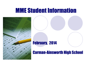 MME Student Pre-Registration - Carman
