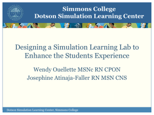 Designing a Simulation Learning Lab | Wendy Ouellette
