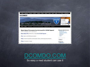 DCOMDO.COM So easy a med student can use it
