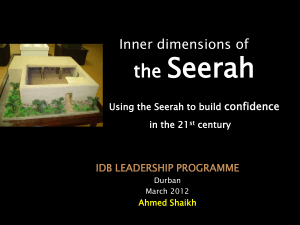 Presentation by Ahmed Shaikh