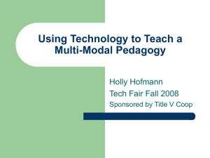 Using Technology to Teach a Multi