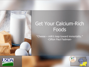 Low-Fat Dairy PowerPoint