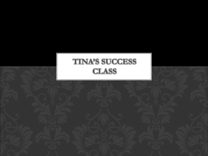 Tina`s success class