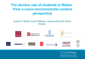 Exploring the alcohol use of students in Wales