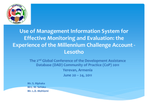 Use of Management Information System for Effective Monitoring and