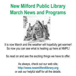 Powerpoint View - New Milford Public Library
