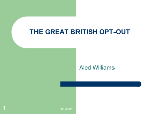 the great british opt-out - The European Criminal Law Association UK
