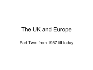 The UK and Europe