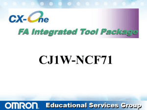Omron Section 3 CX-One Class PLC NCF