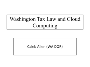 Washington Law and Cloud Computing