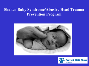 Shaken Baby Syndrome Prevention Program