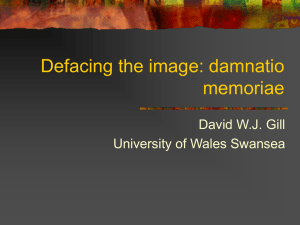 Defacing the image: damnatio memoriae