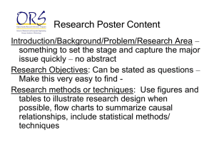 Research Poster Tips - School of Electrical and Computer Engineering