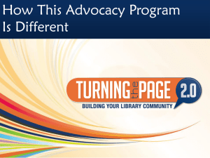 Use this PPT about the training to recruit others to your advocacy