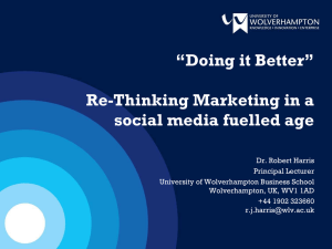 Re-thinking marketing in a social media fuelled age