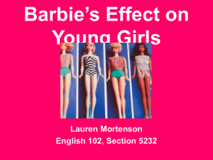 Barbie`s Effect on Young Girl`s