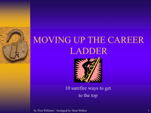 moving up the career ladder