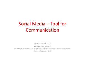 Social Media – Tool for Communication