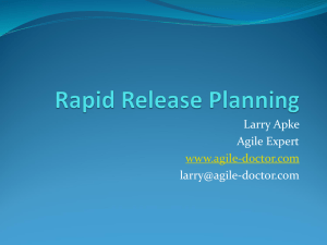 Rapid Release Planning
