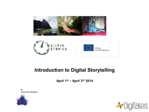 Intro to digital storytelling