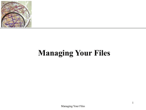 XP Organizing Files and Folders - c-jump