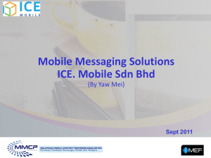 Alcatel`s Mobile Solutions - Mobile marketing Portal