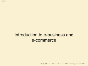Introduction to e-business & e