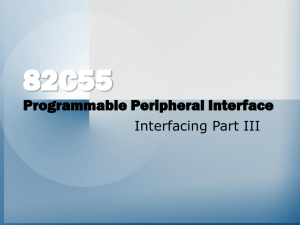 Programmable Peripheral Interface 8255