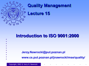 Introduction to ISO 9001:2000