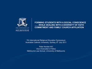 ACU Symposium: Forming Students with a