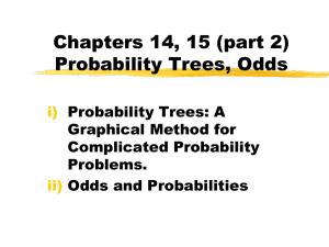Chapter 15 Probability Trees, Odds and Probability