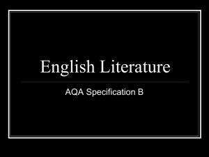 English Literature - High Storrs School