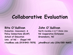 F2S Collaborative Evaluation Presentation