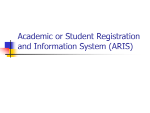 ARIS - Student Registration | SIS