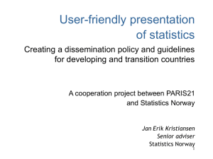 User-friendly presentation of statistics