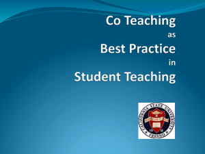 Co-Teaching - California State University, Fresno