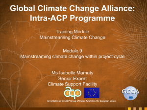 Module 9 - Project - Global Climate Change Alliance