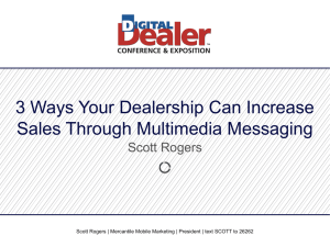 Scott Rogers - 18th Digital Dealer Conference & Exposition