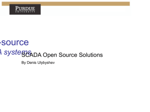 Open Source SCADA Solutions