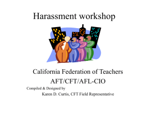 Harassment workshop