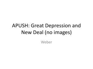 APUSH: Great Depression and New Deal (no images)