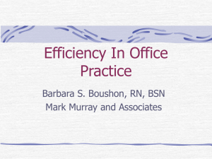 4.2 Efficiency in Office Practice