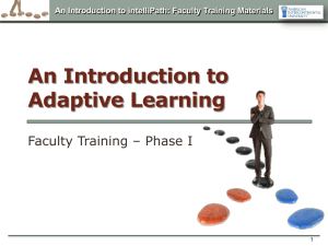 An Introduction to intelliPath: Faculty Training Materials