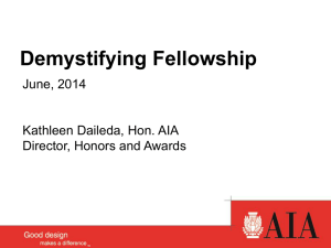 Demystifying Fellowship Power Point Presentation