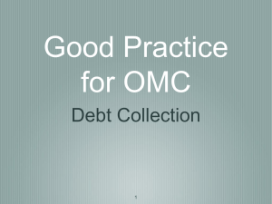 AON- Debt Collection – OMC Good Practice