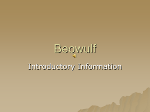 Beowulf Background and Intro