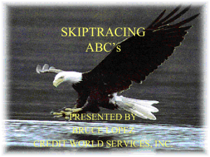 ABC`s of Skip Tracing