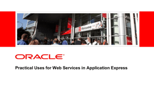 Practical Uses for Web Services in Application Express