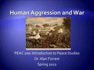 human_aggression and war - Environmental history timeline