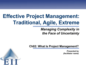 Ch02: What Is Project Management?